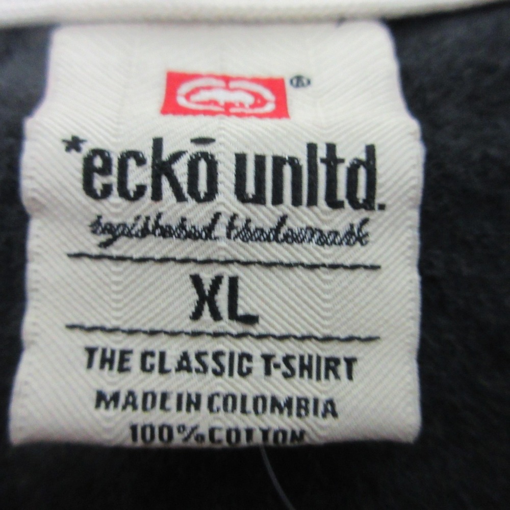 Y2K Ecko Unltd Shirt Mens XL Black Graffiti Spray Can City Skyline Graphic Tee - Picture 6 of 10
